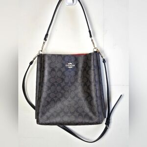 Coach Signature Logo Mollie Bucket Bag, CA561, Shoulder Or Crossbody